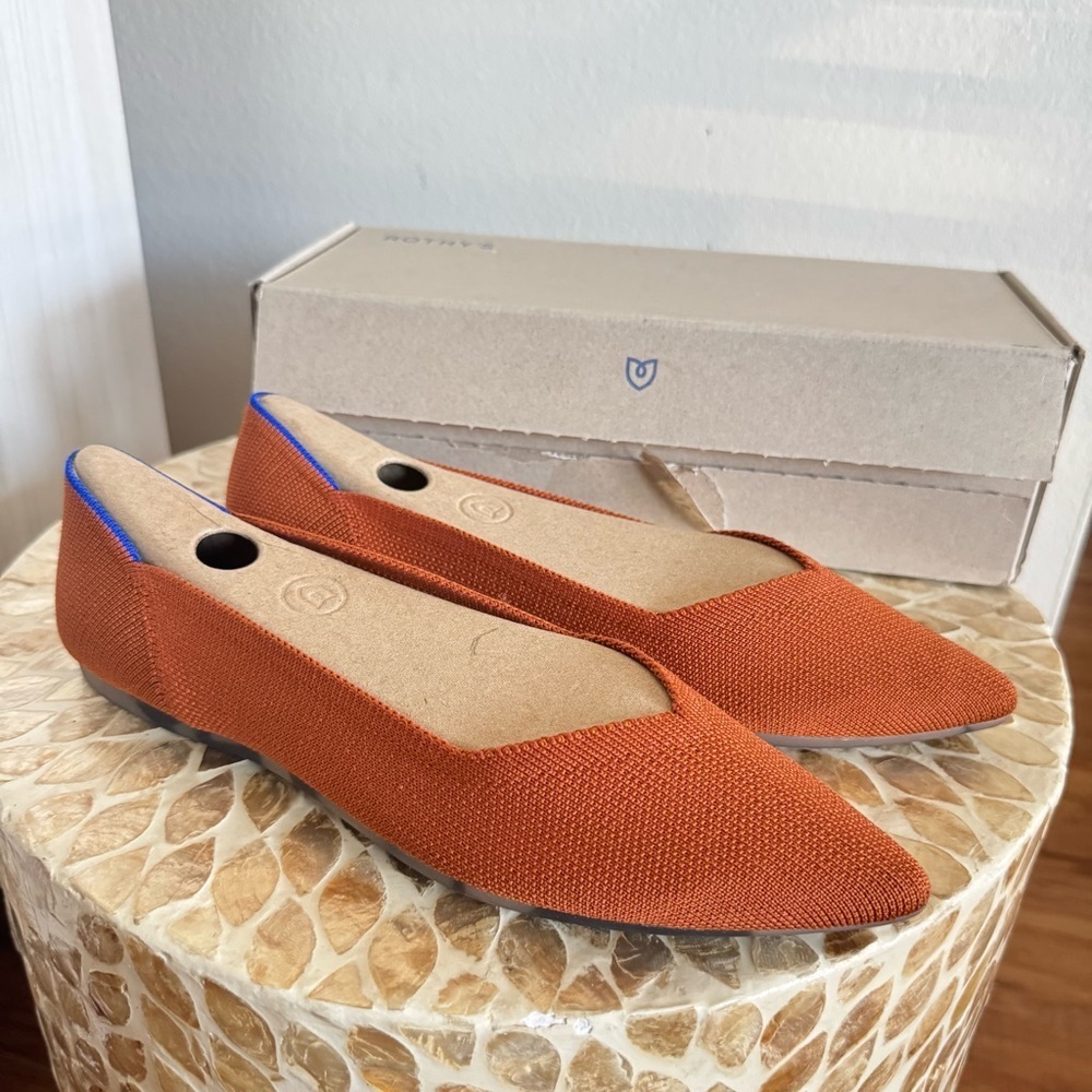 NWT Rothy’s The Point Brandy Flats size 8.5 - Picture 2 of 10